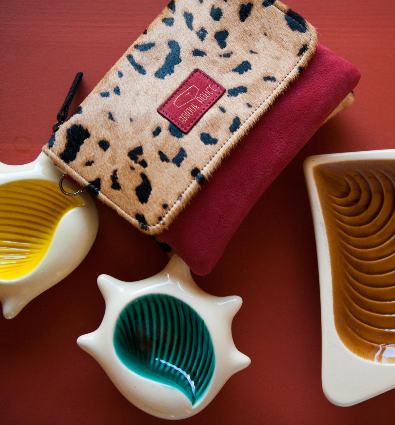 Nubuck and Pony Brick Pouch l Archives